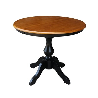 ClipperCover Extendable Solid Wood Rubberwood Dining Table - Image 0