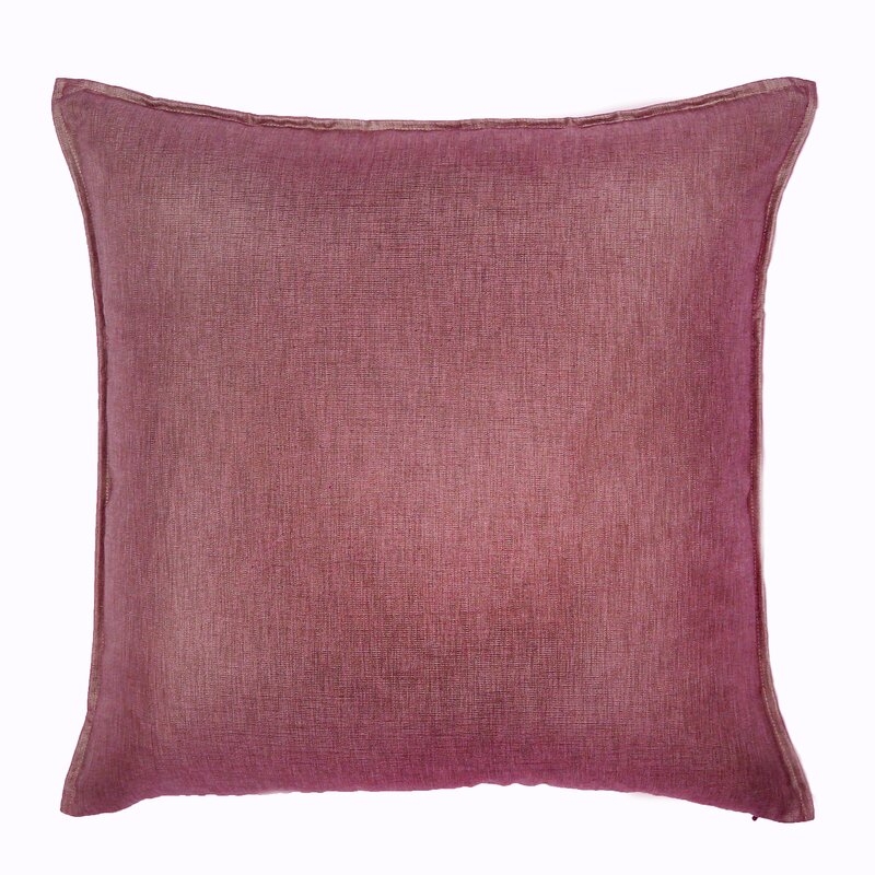 TOSS by Daniel Stuart Studio Feathers Throw Pillow Color: Rouge - Image 0
