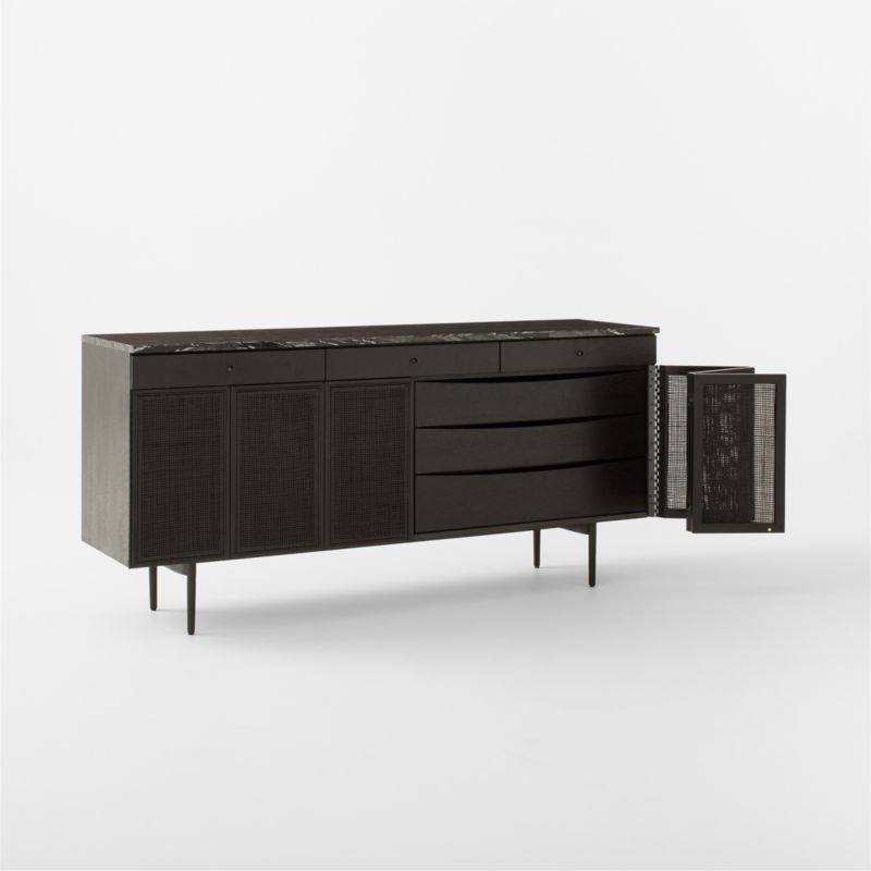 New England 71" Black Ebonized Oak Wood Console Table by Paul McCobb - Image 3