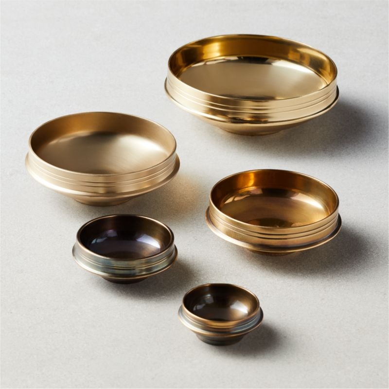 Nested Brass Bowl Set - Image 1