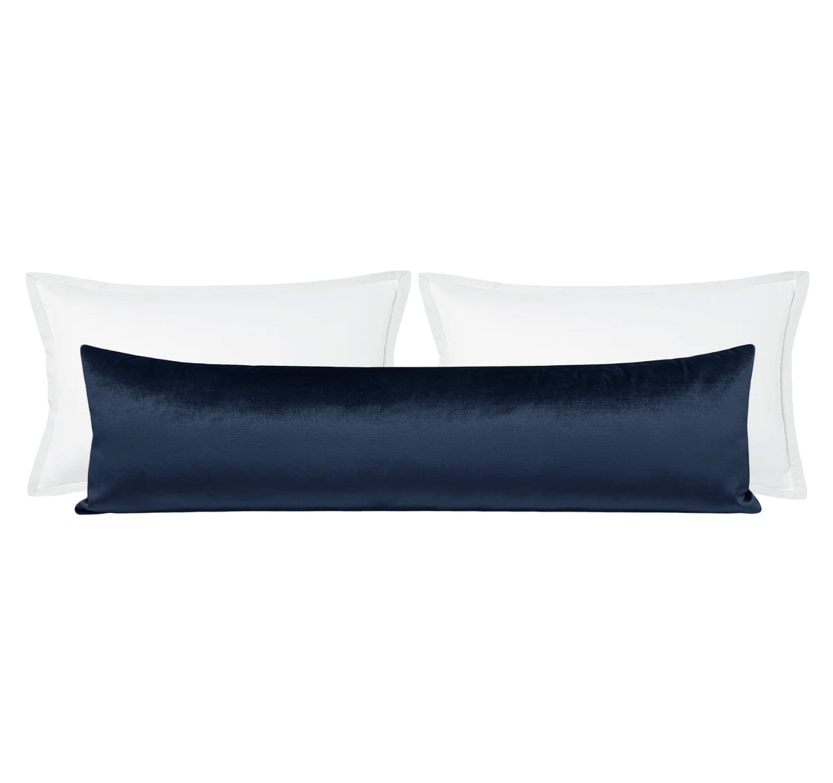 THE XL LUMBAR :: FAUX SILK VELVET // NAVY BLUE - BY THE YARD - Image 0