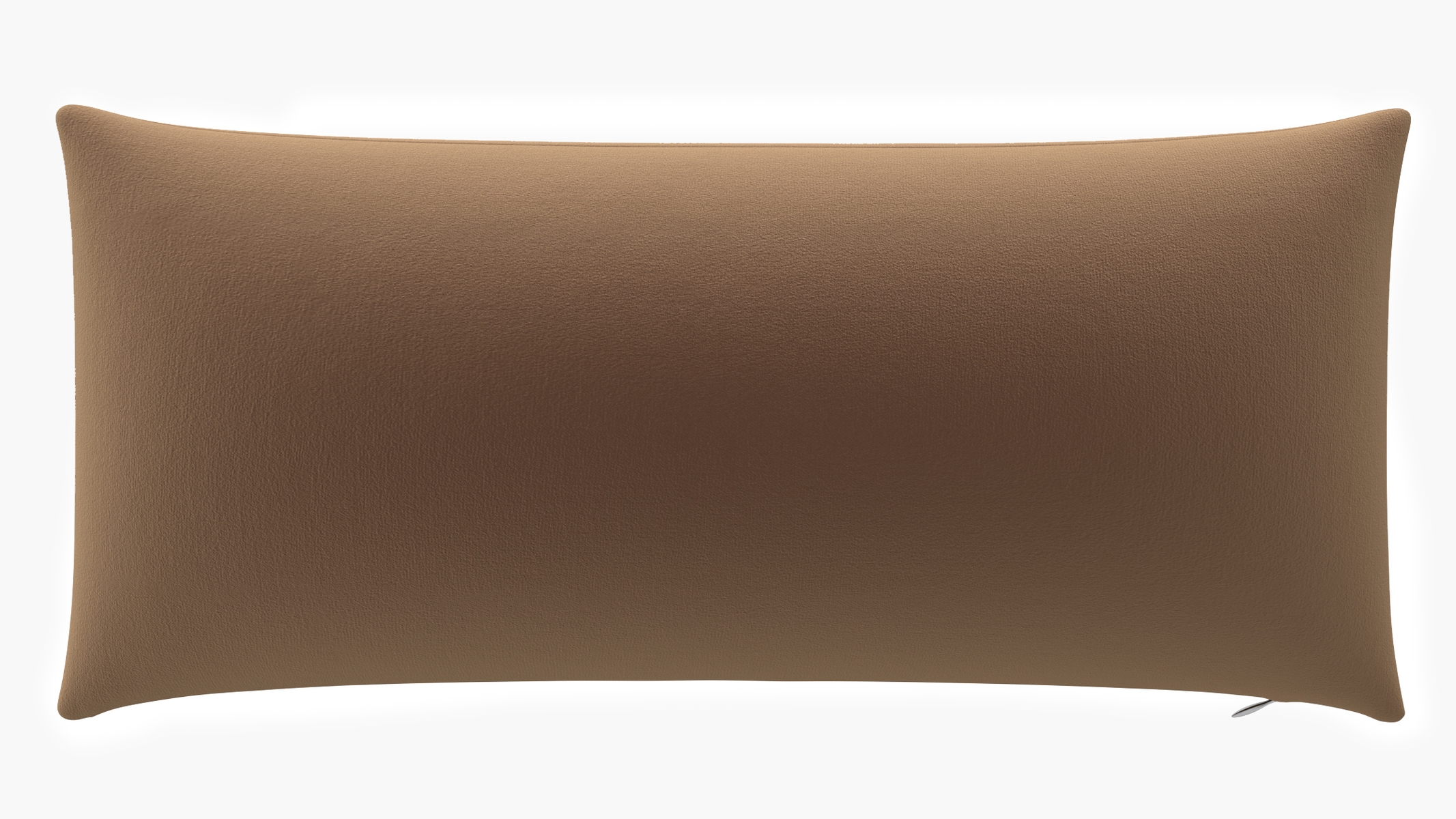 Throw Pillow 14" x 20", Fawn Performance Velvet, 14" x 20" - Image 0