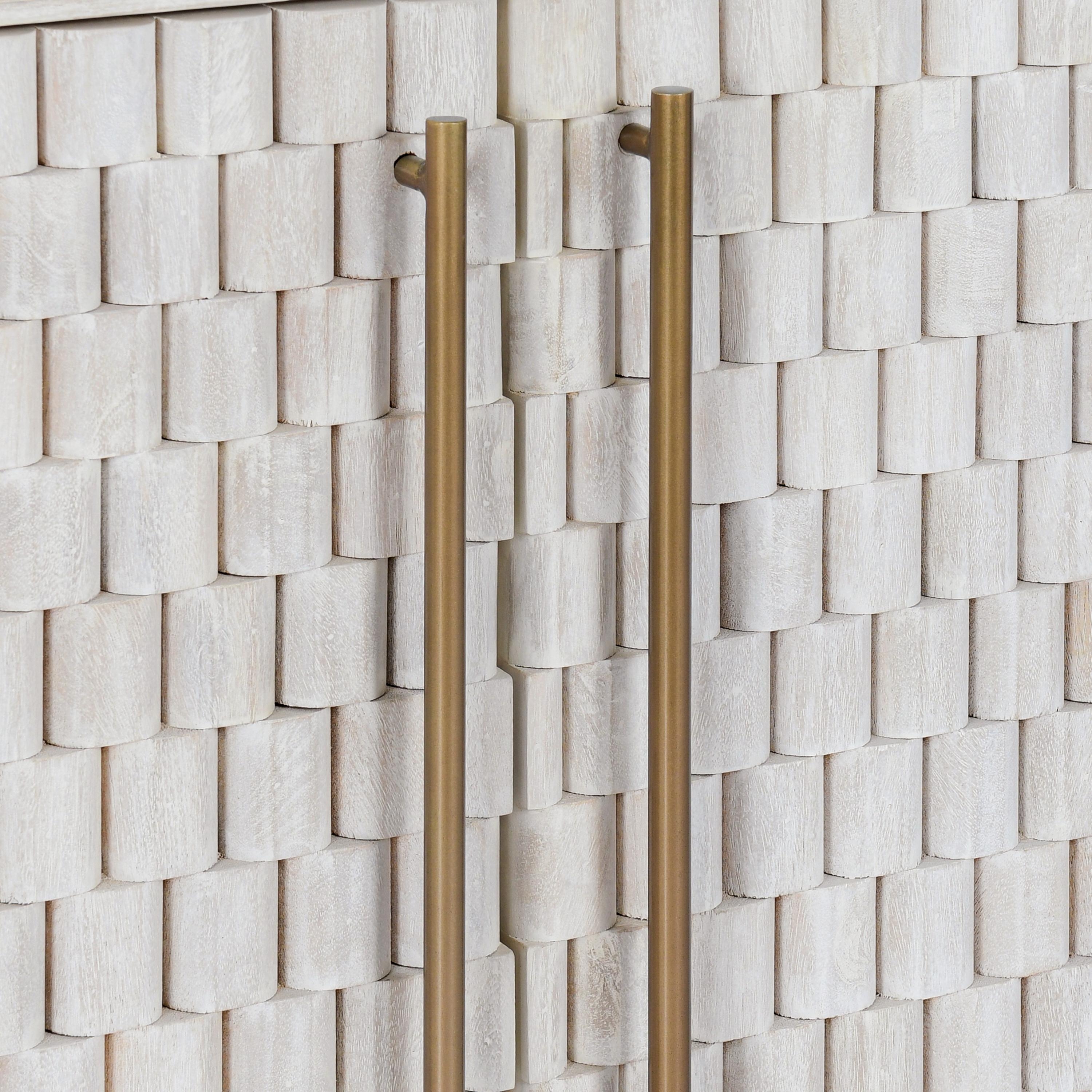 Norwood 4Dr Buffet White Wash - Image 5