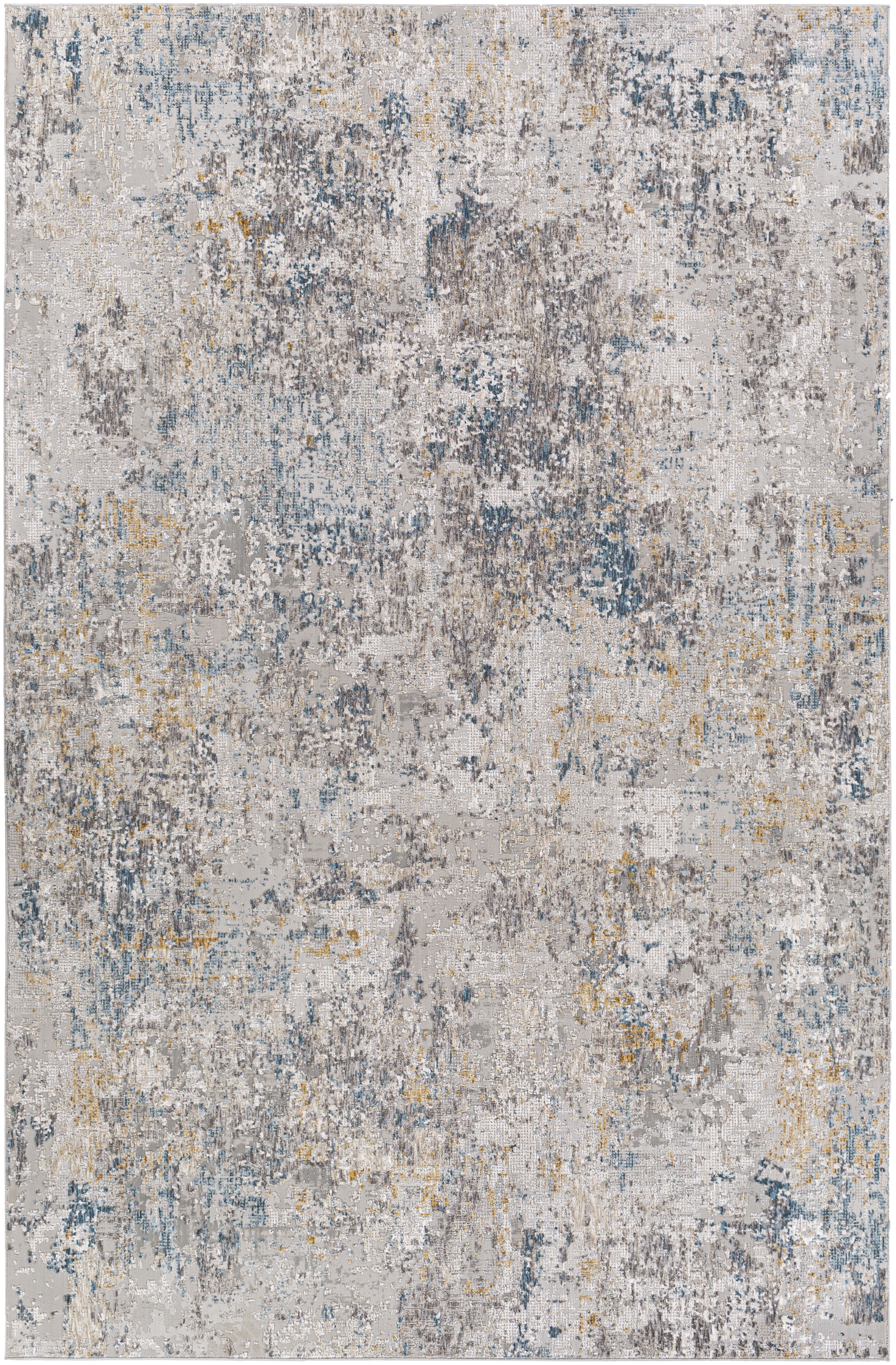 Carmel Gray Indoor 3'11" x 2'8" Machine Woven Rug - Image 0