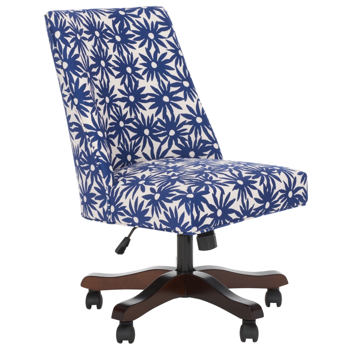 Scarlet Desk Chair - Navy / Flower - Safavieh - Image 6