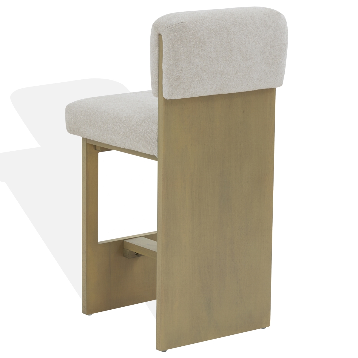 Naja Modern Counter Stool - Taupe/Natural - Image 4