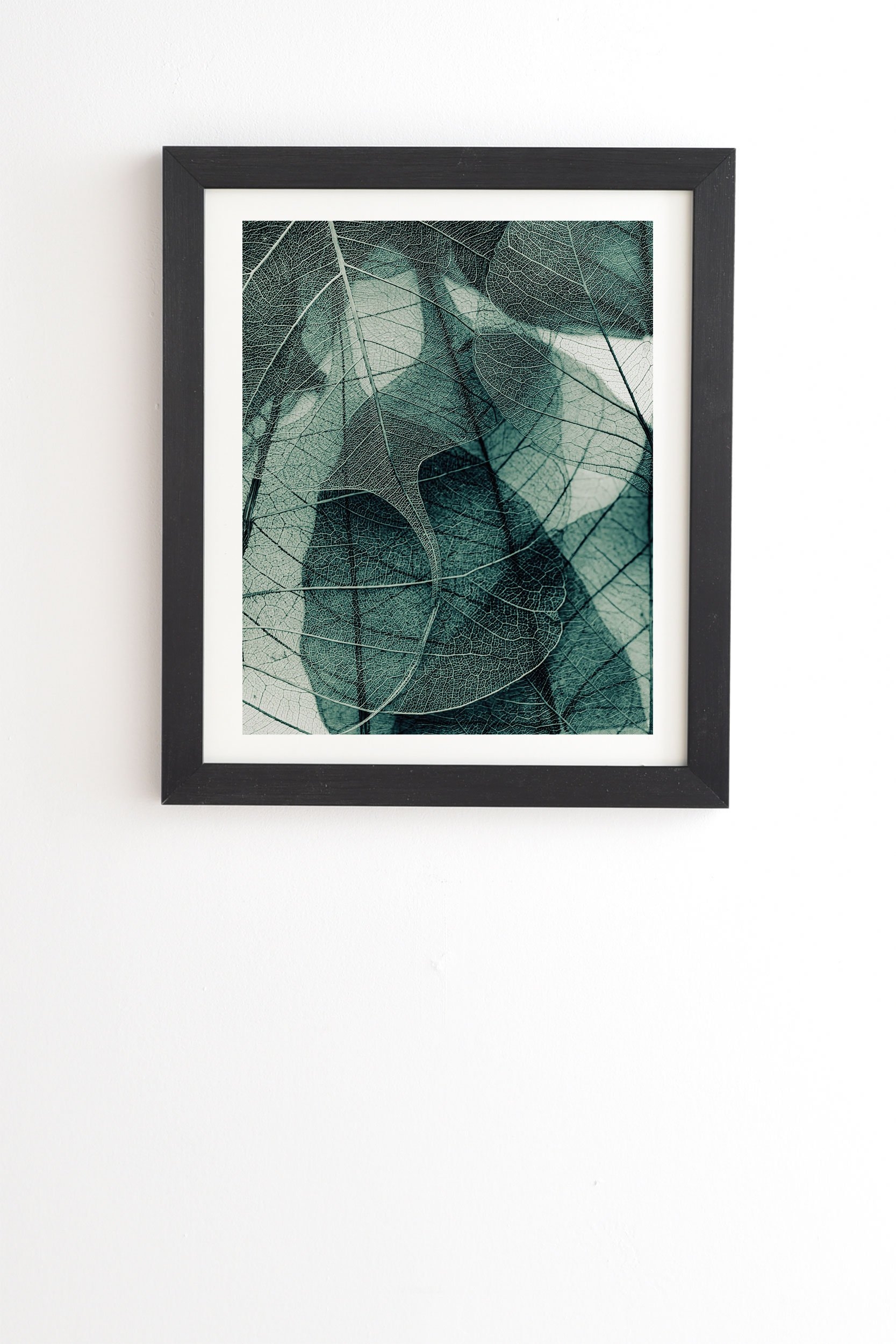 Ingrid Beddoes Olive Green Black Framed Wall Art - 11" x 13" - Image 0