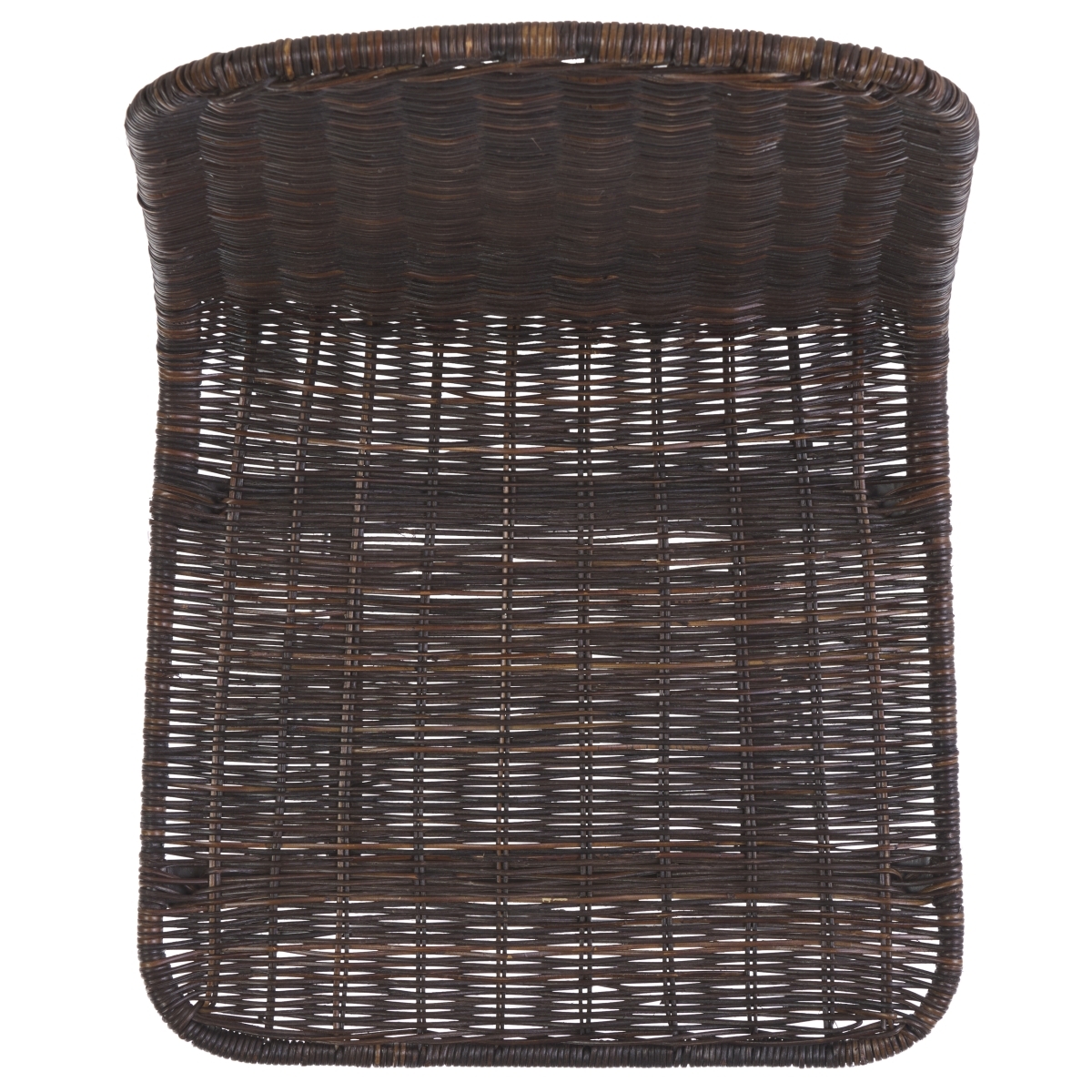 Minerva Weaved Dining Chair - Dark Brown / Black - Image 4