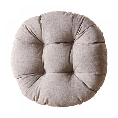 Solid Floor Pillow Futon Patio Seat Cushion Reversible Chair Cushion With Ties Tatami Pad Washable Window Pad Bench Cushions - Image 0