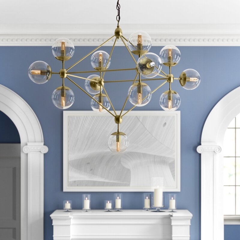 Noir Pluto 13 - Light Unique / Statement Geometric Chandelier - Image 0