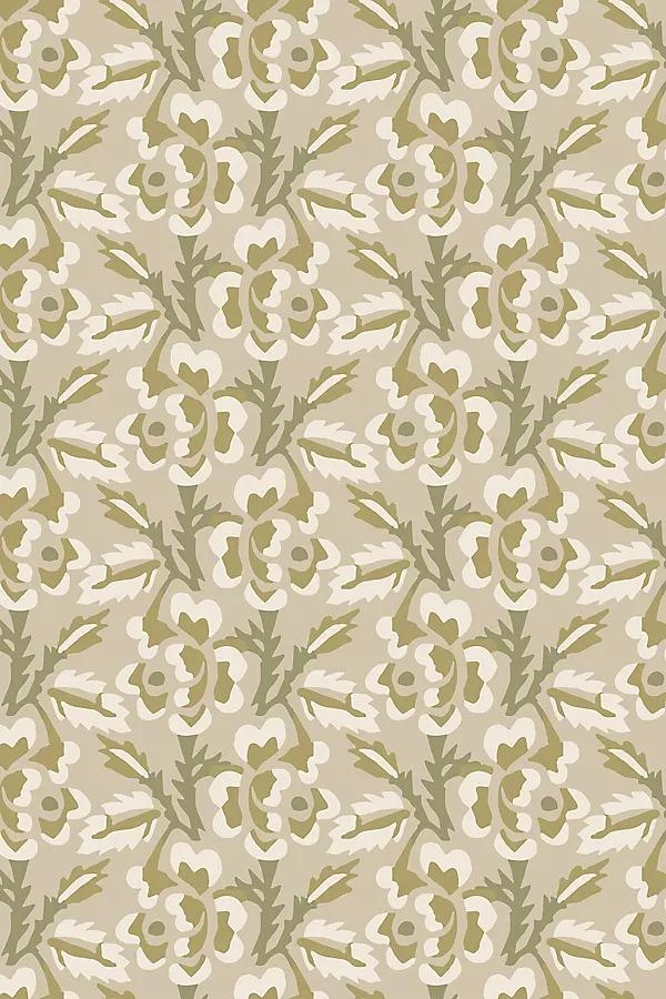 Thorn & Blossom Floral Wallpaper - Image 0