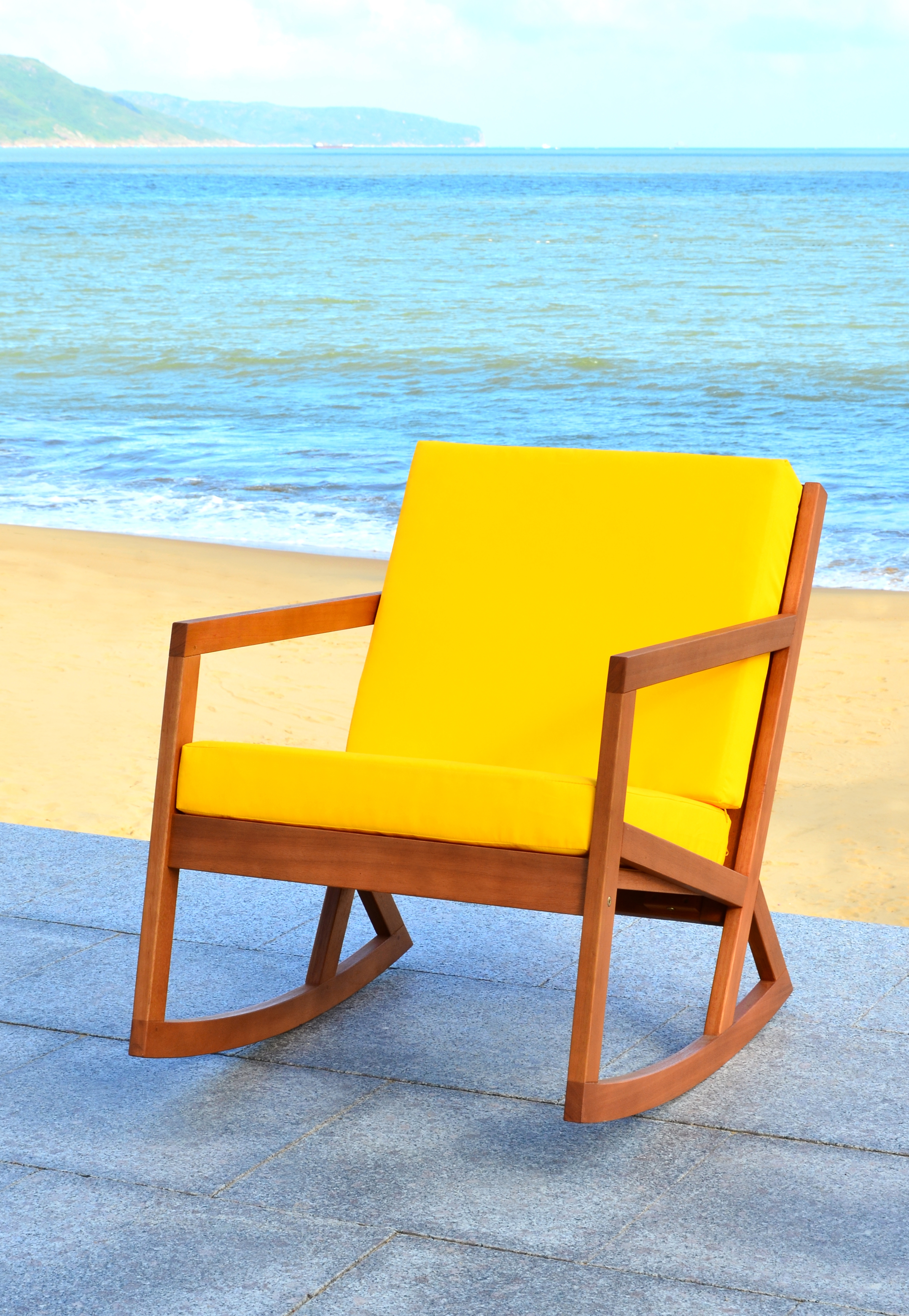 Vernon Rocking Chair - Natural/Yellow - Safavieh - Image 8