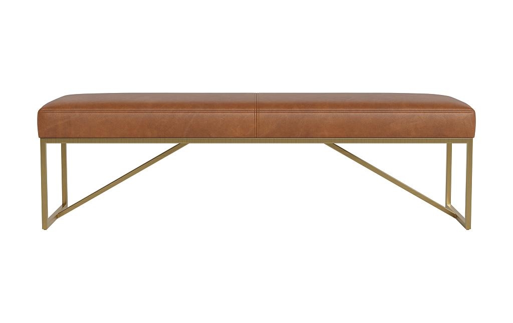 Otto Leather Bench - Image 0