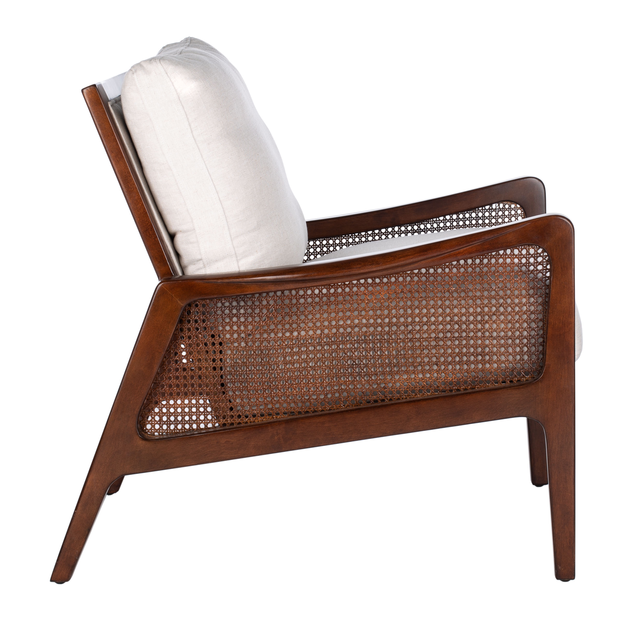 Moretti Wood Frame Accent Chair - Oatmeal - Safavieh - Image 3