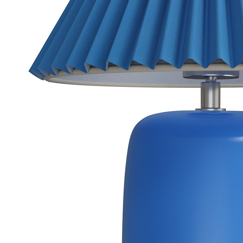 Joplin Table Lamp - Ceramic Cerulean - Image 1
