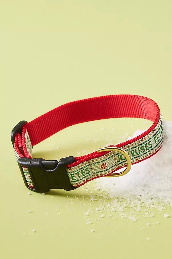 The Bistro Tile Holiday Dog Collar - Image 0