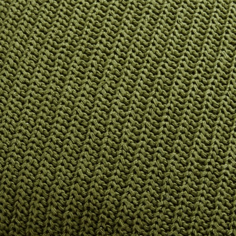 Croft 20" Insignia Blue Crochet Pillow Cover - Image 3