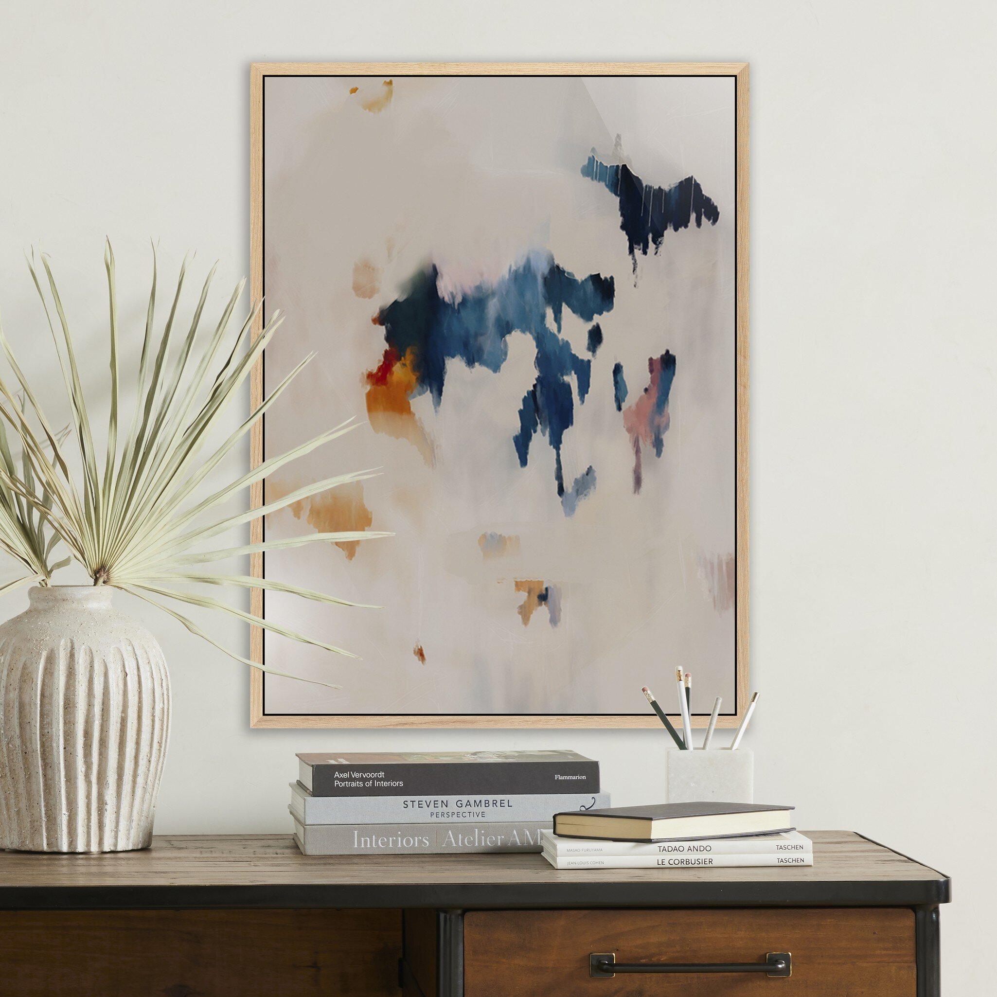 Unfolding No 3 by Patricia Vargas - Vertical Grain White Oak Floater - Image 2