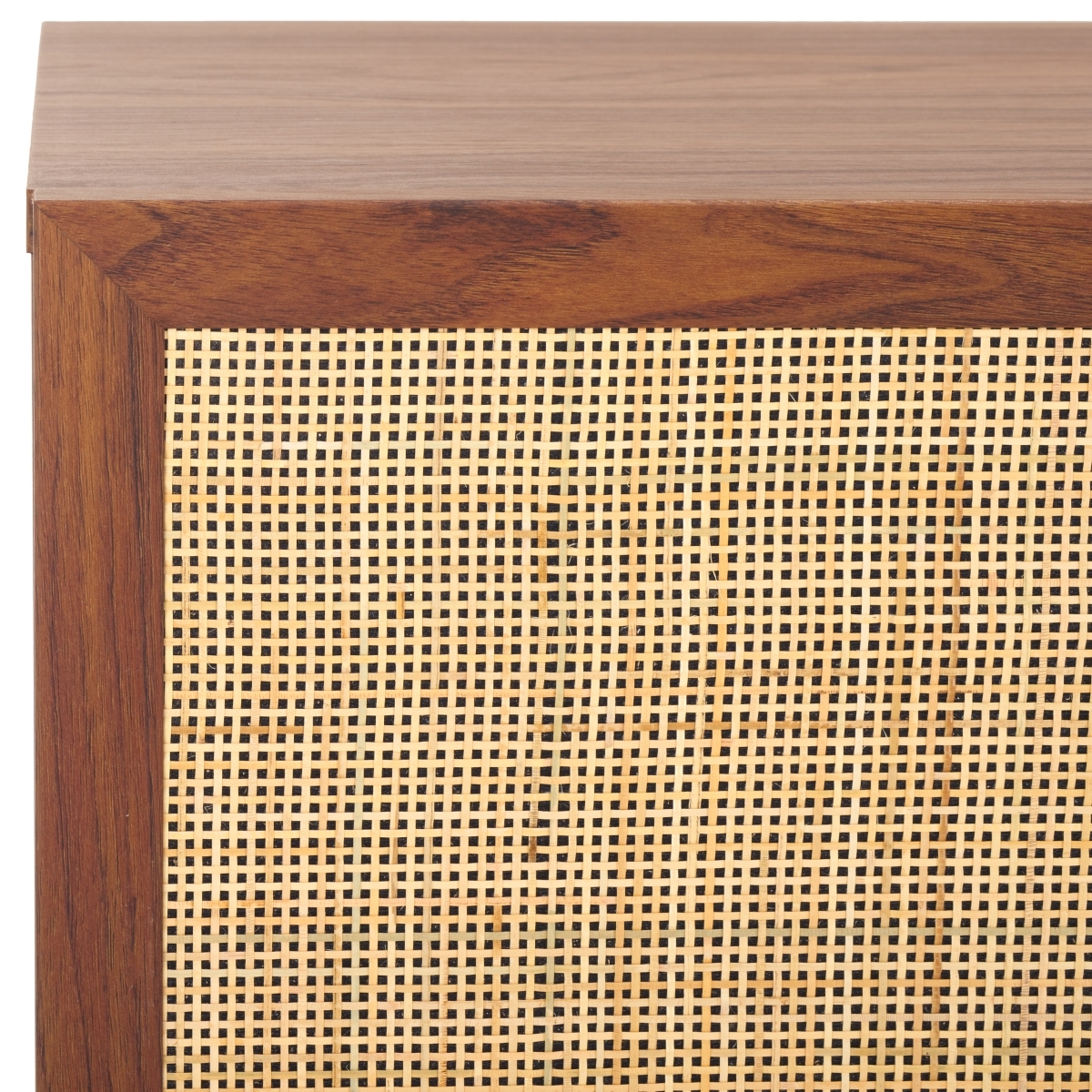 Aino 3 Door Sideboard / Media Stand - Walnut / Natural - Safavieh - Image 2