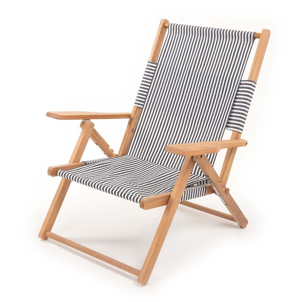 Business And Pleasure The Tommy Chair Lauren's Navy Stripe - Image 0