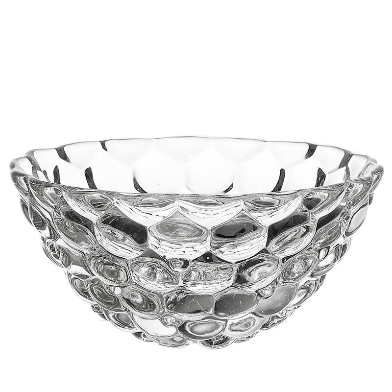 Orrefors Raspberry Crystal Glam Decorative Bowl in Clear - Image 0