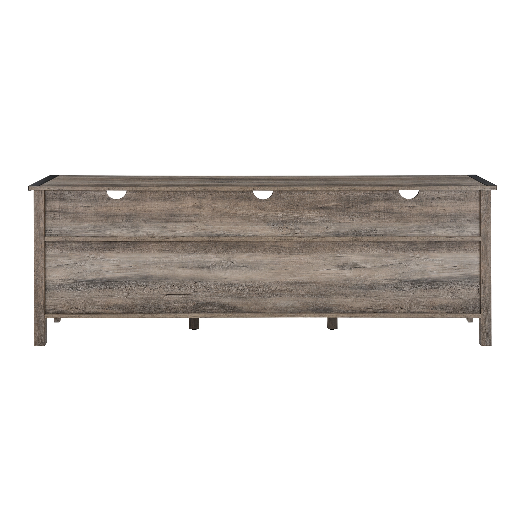 Clair 70" Industrial Farmhouse 4-Drawer TV Stand - Grey Wash - Image 3