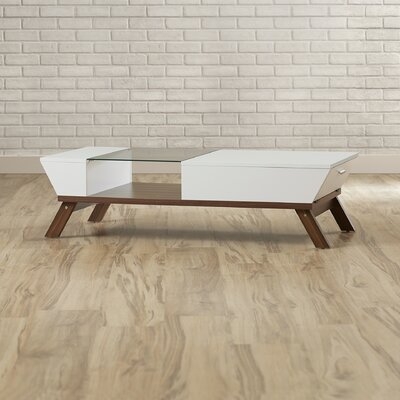 Soto 4 Legs Coffee Table with Storage - Image 0