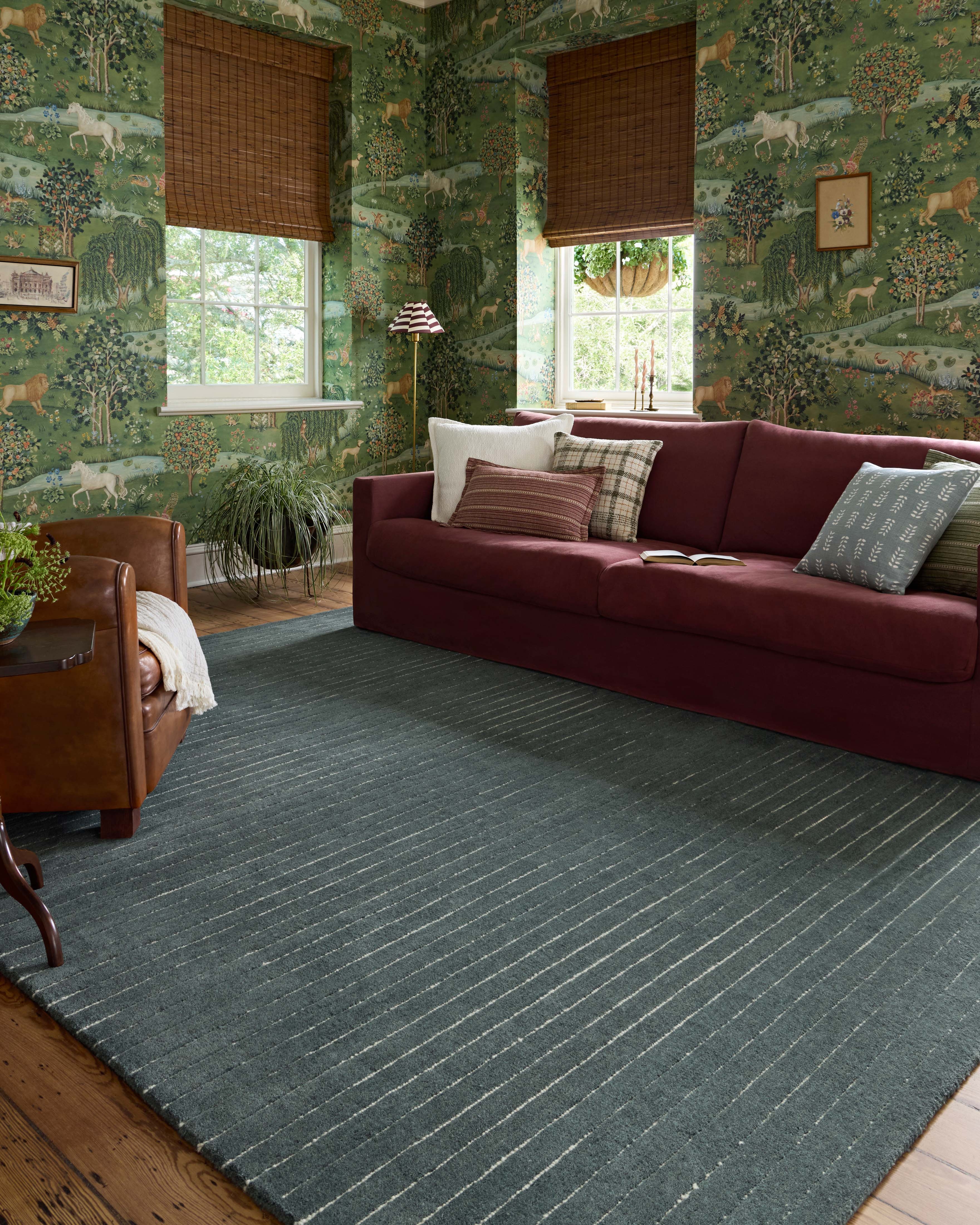 Chris Loves Julia x Loloi Henry Denim / Ivory 8'-6" x 11'-6" - Image 1