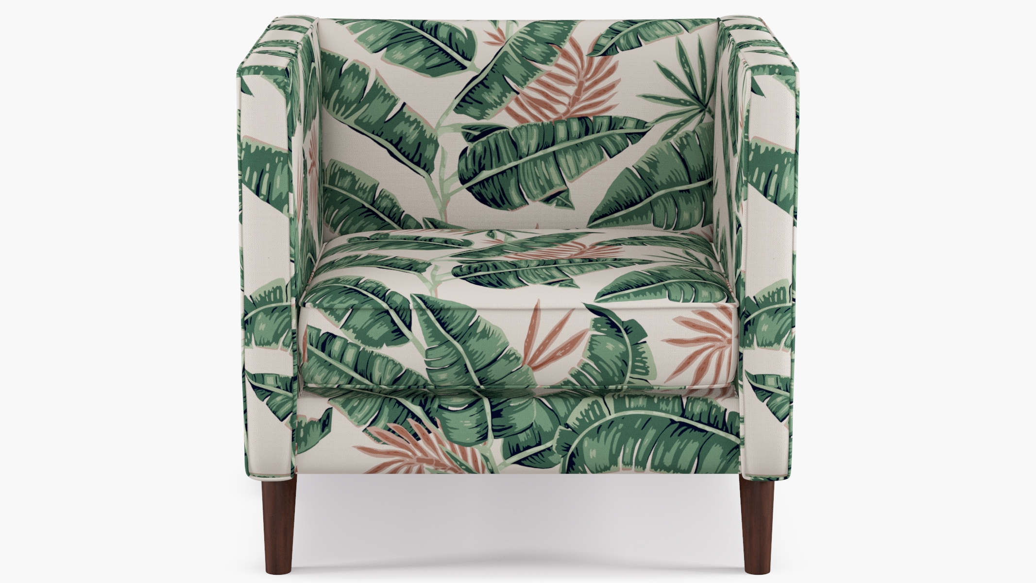 Tuxedo Chair, Banana Palm, Espresso - Image 1