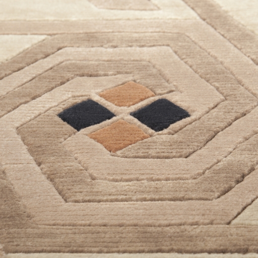 Mugal Brown Indoor 5' x 8' Handmade Rug - Image 1