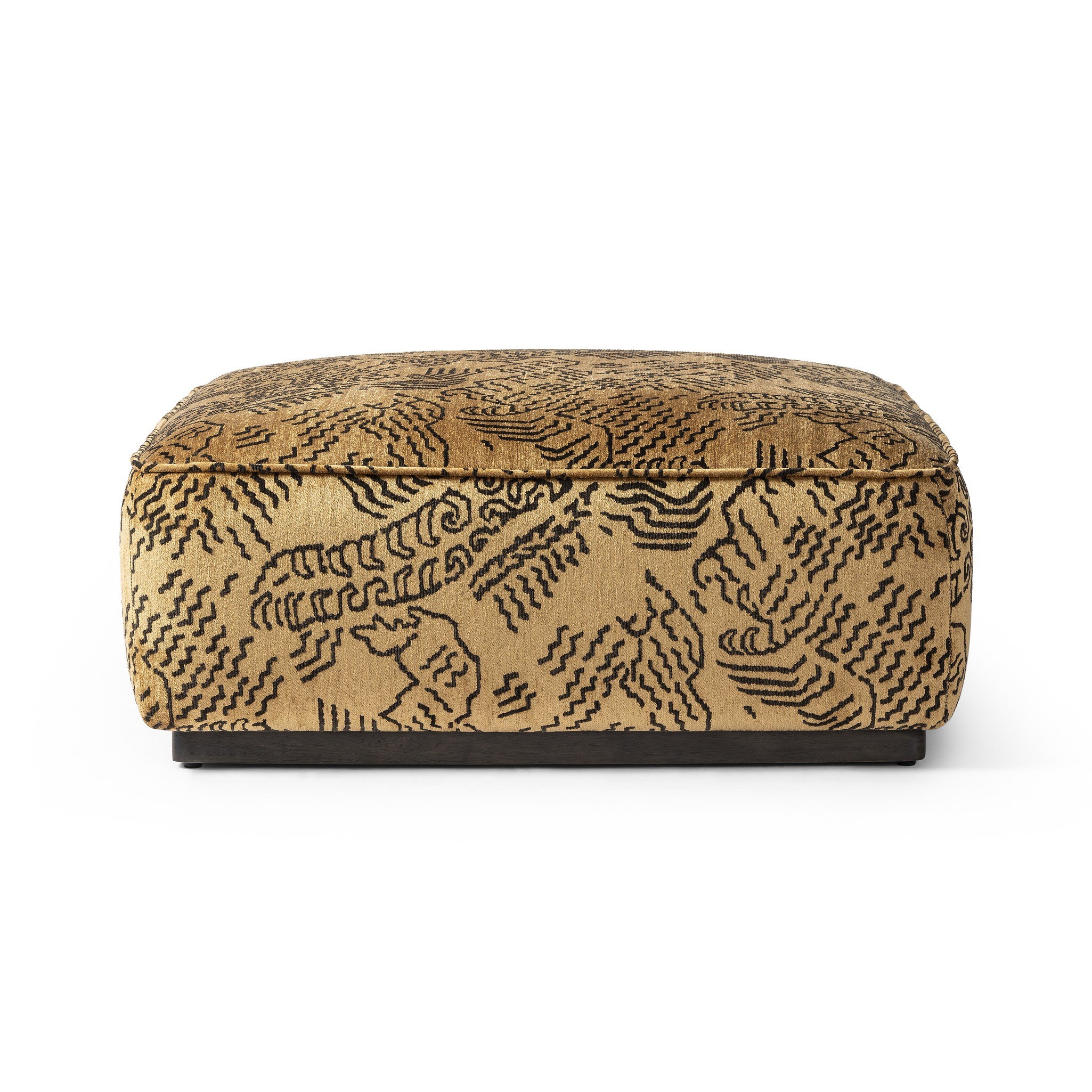 Sinclair Square Ottoman-36" - Balkan Ochre - Image 2