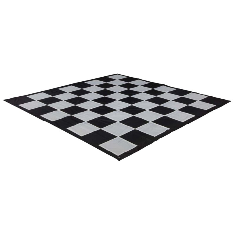 MegaChess Quick Fold Nylon Giant Chess Mat with 13"" Squares - Image 0