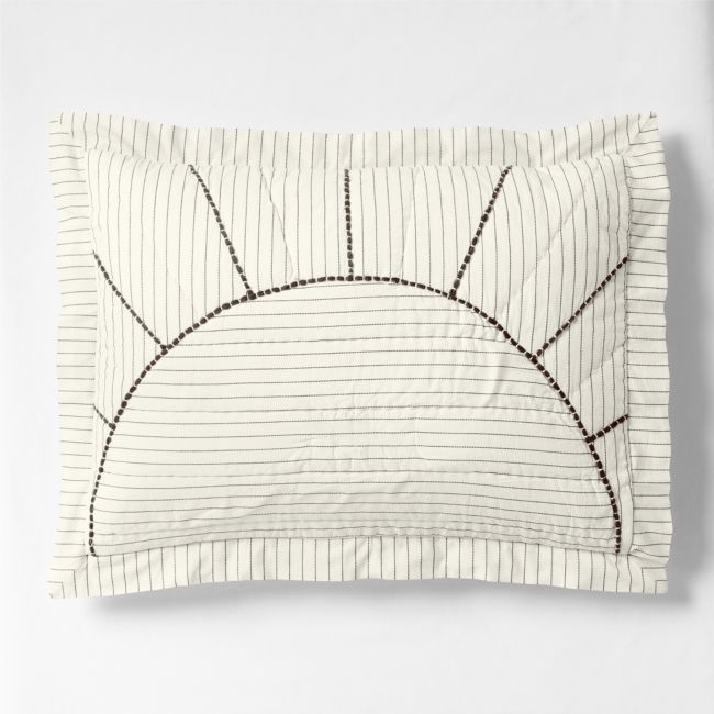 Baja Sunset Yarn Dye Organic Cotton Kids Pillow Sham - Image 0