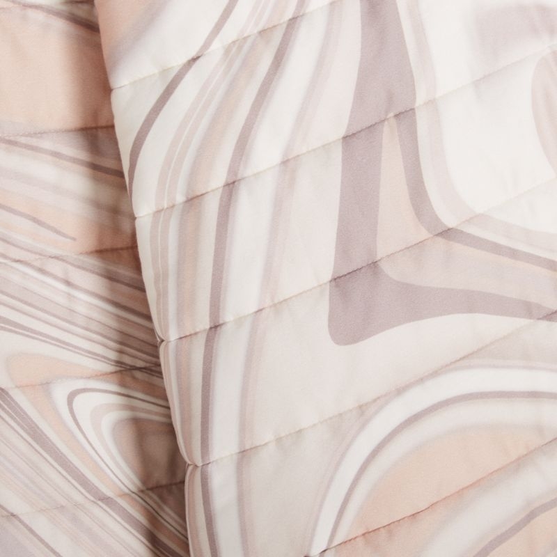 Organic Pink Marble Baby Quilt - Image 1