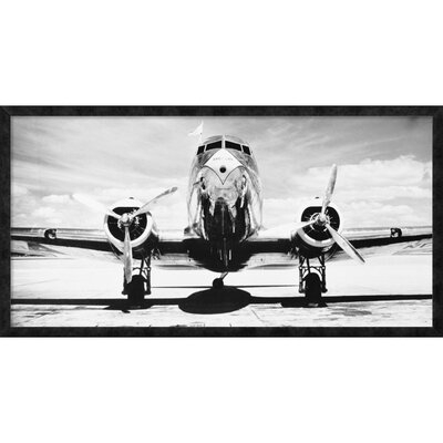 Passenger Airplane on Runway by Philip Gendreau - Picture Frame Photograph Print on Canvas - Image 0