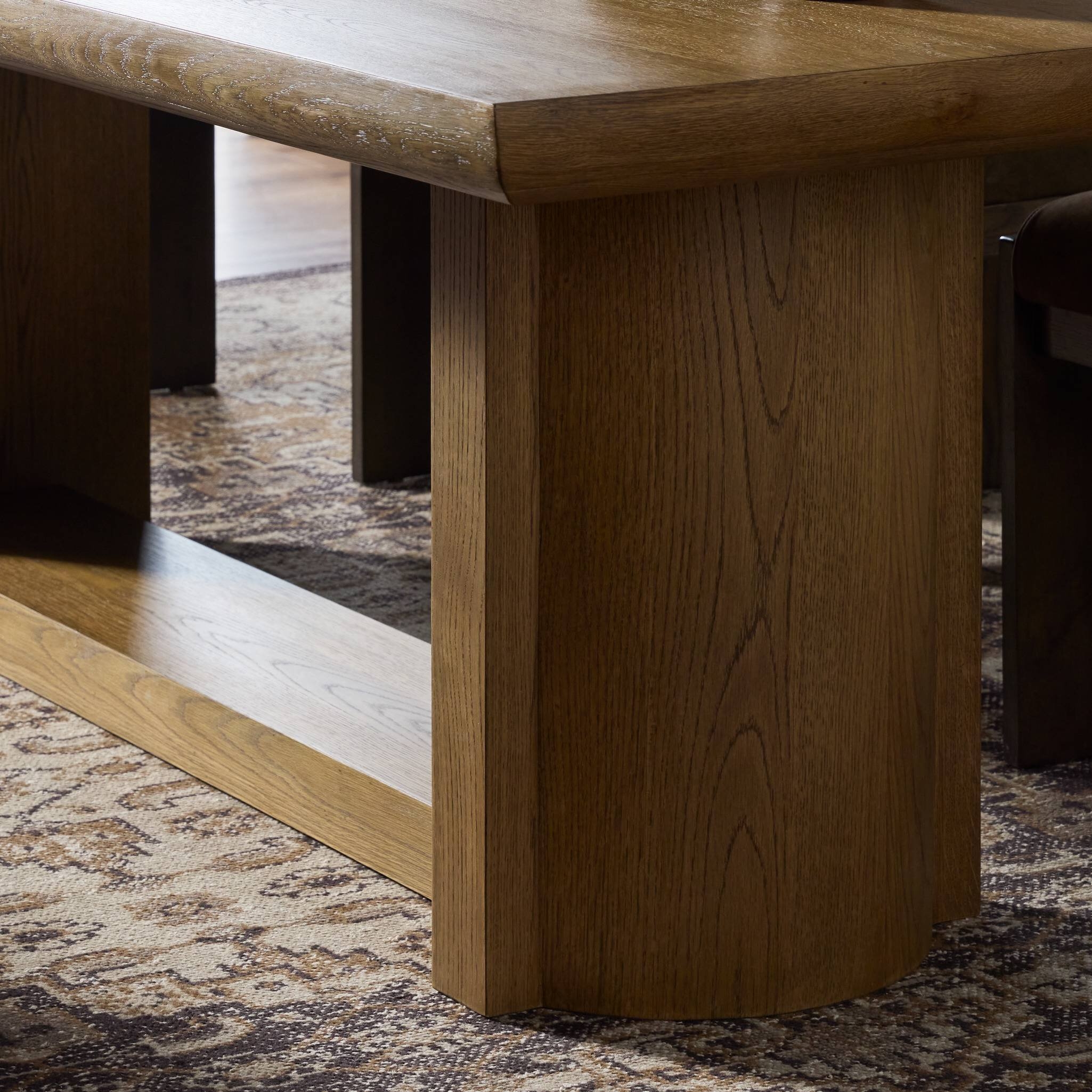 Garrett Dining Table - Amber Oak Veneer - Image 11
