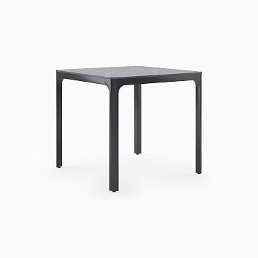 WE Gable 32x32 Table, Black Porcelain Top, Black Base, 4 Leg - Image 1