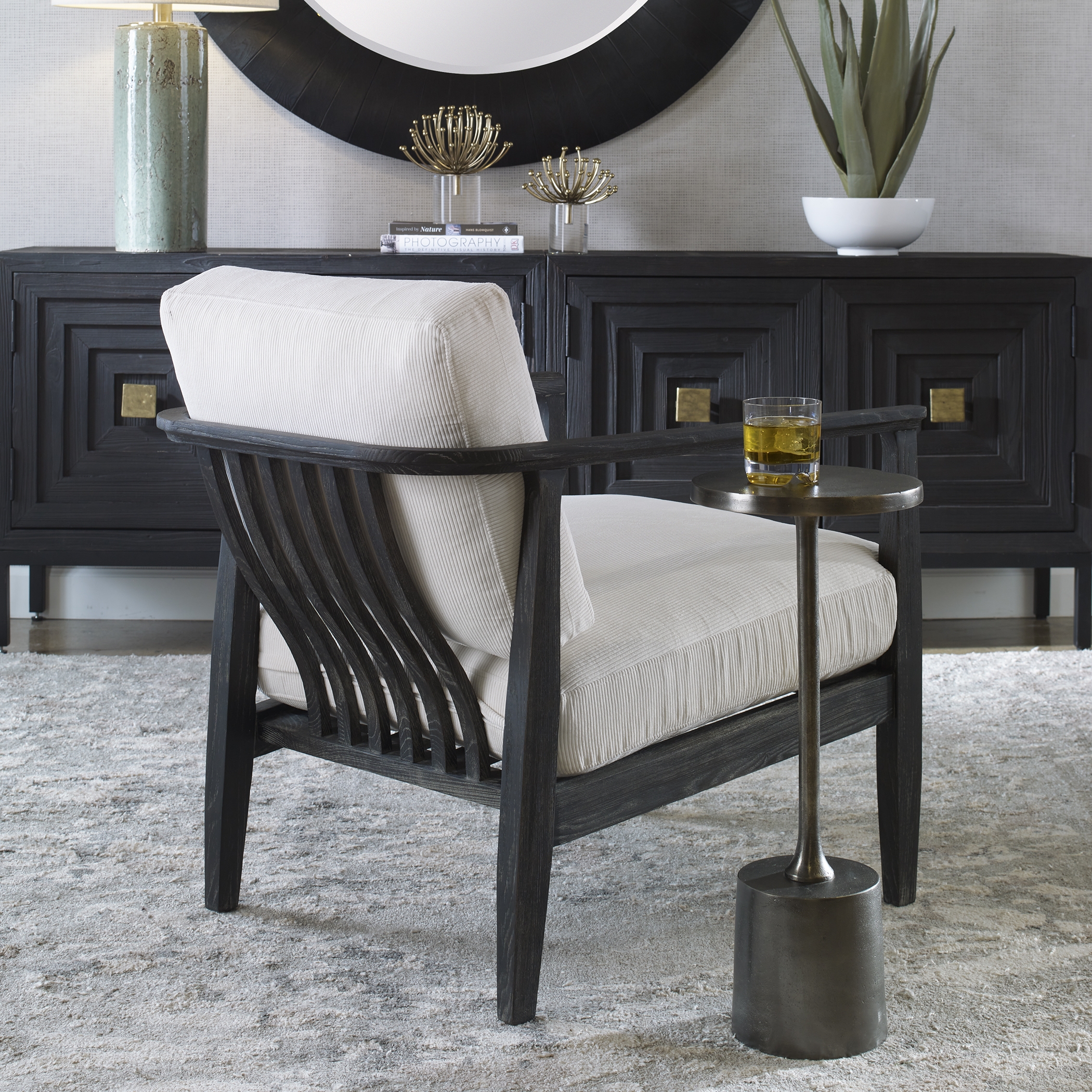 Brunei White Accent Chair - Image 9