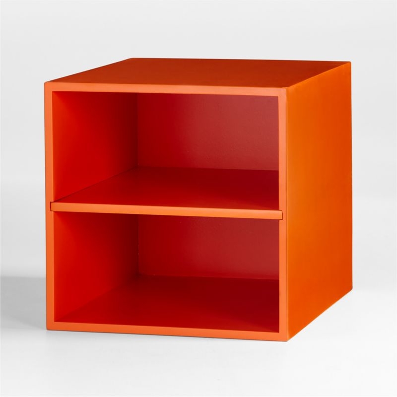 Rook Orange Cube Bin with Divider - Image 5