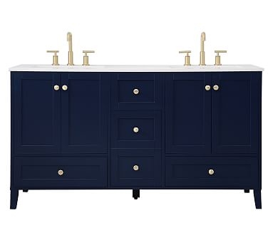Blue Moro Double Sink Vanity, 60" - Image 0