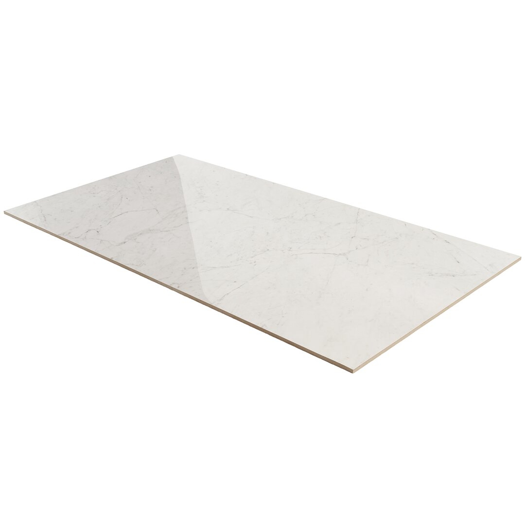 Bond Tile Saroshi 24"" x 47"" Polished Marble Look Porcelain Floor and