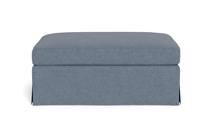 Sloan Slipcovered Ottoman - Image 0