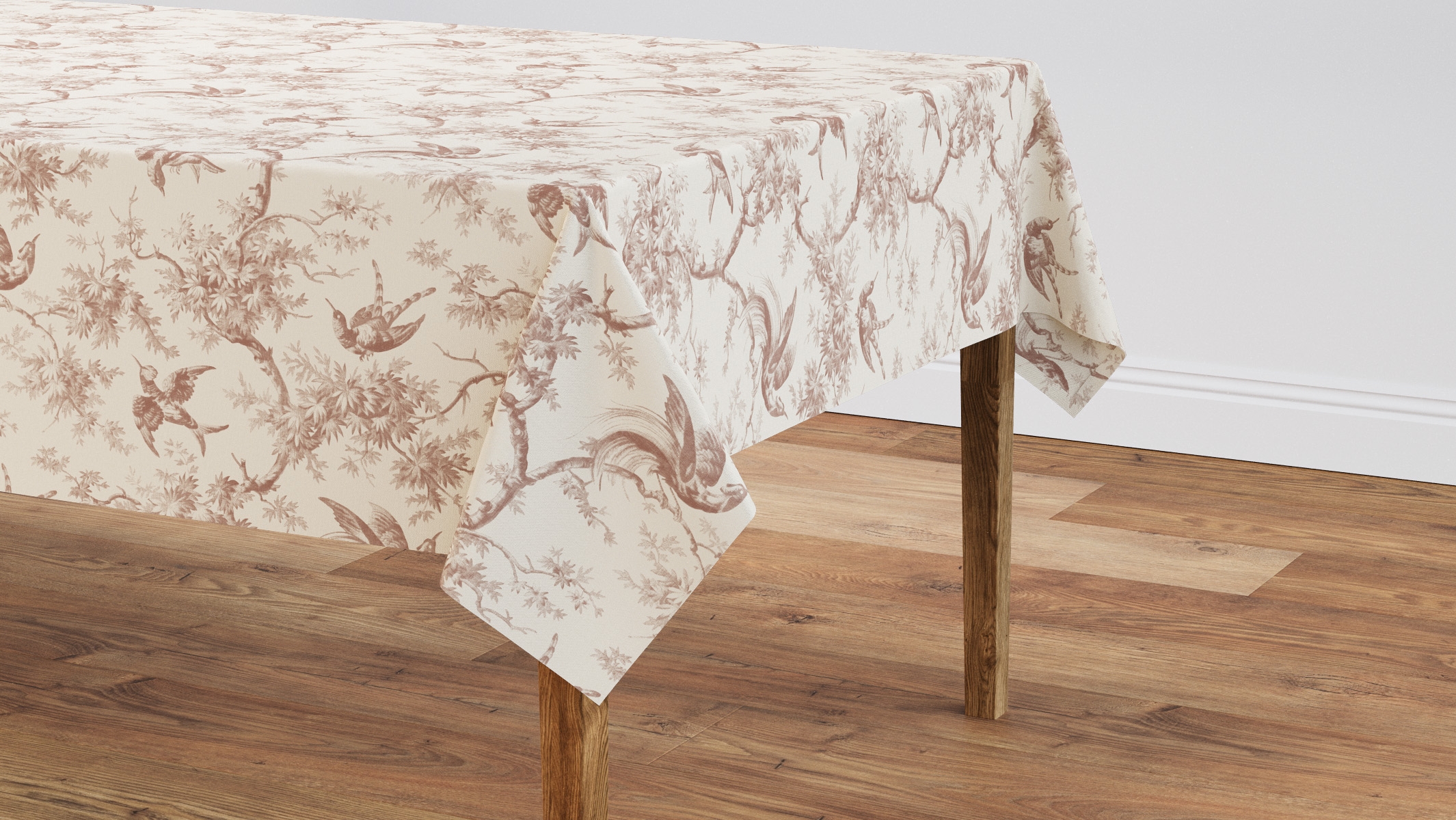 Tablecloth 56" x 90", Terracotta Swallows, 56" x 90" - Image 0