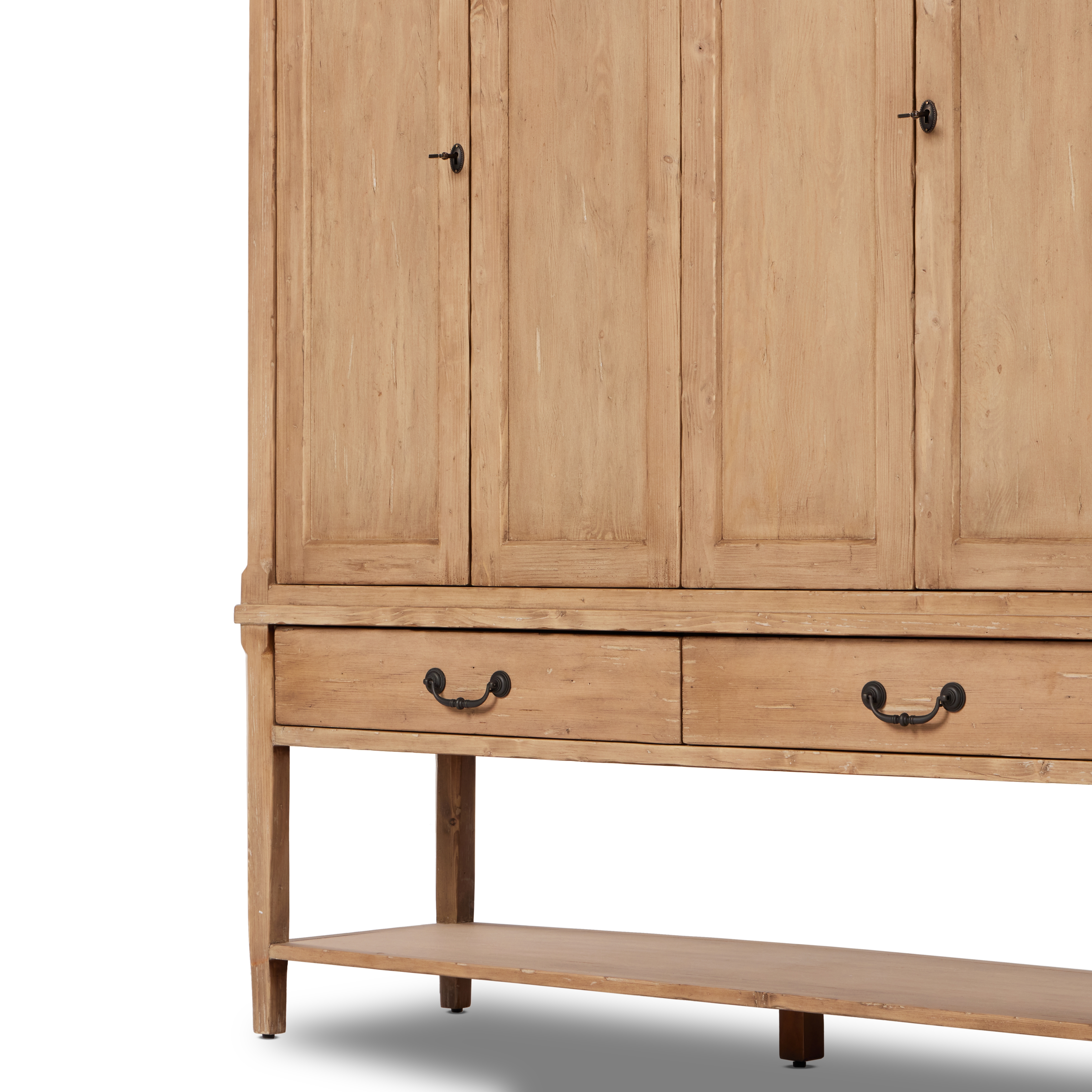 Brimley Wide Cabinet - Aged Light Pine - Image 2