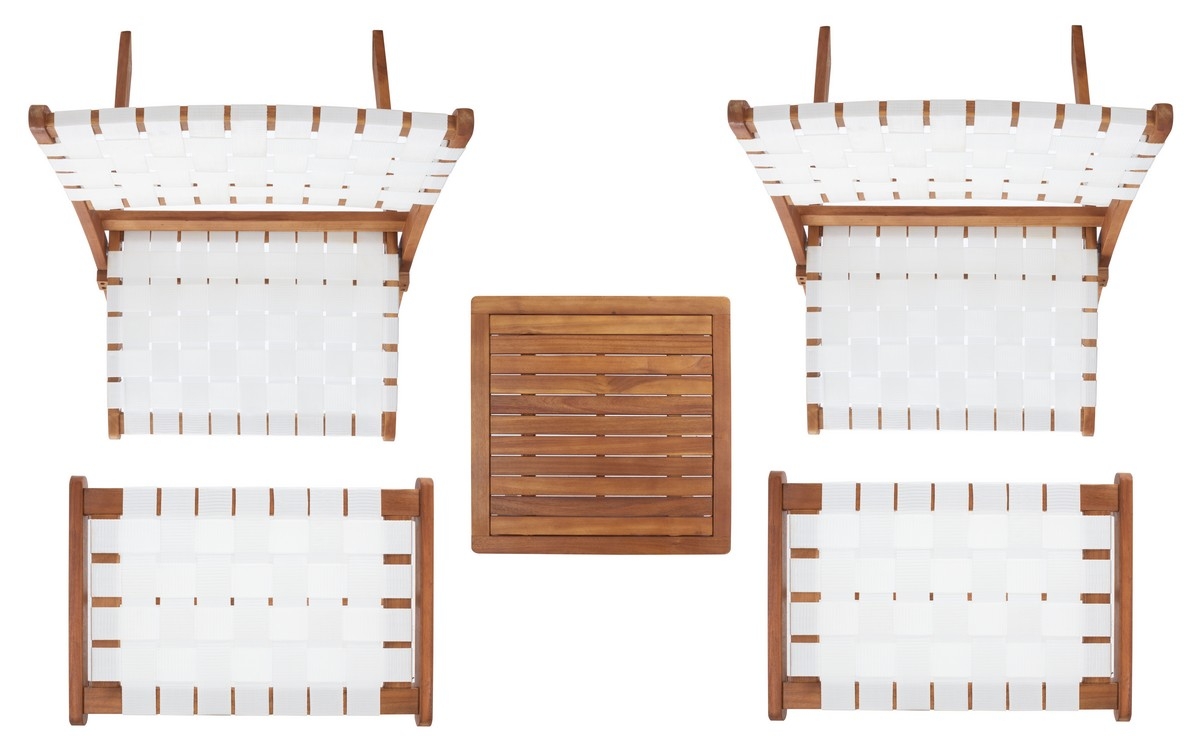 Darryl Living Set - Natural/White - Safavieh - Image 5