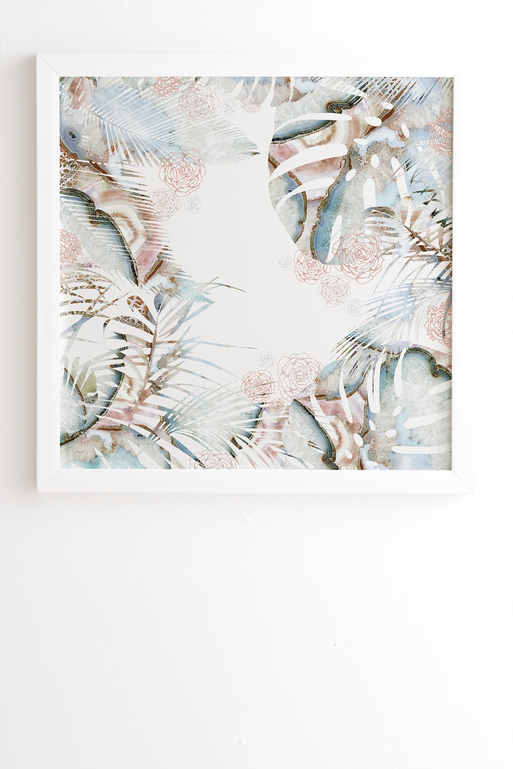 Iveta Abolina Honey Its Nap Time White Framed Wall Art - 30" x 30" - Image 0