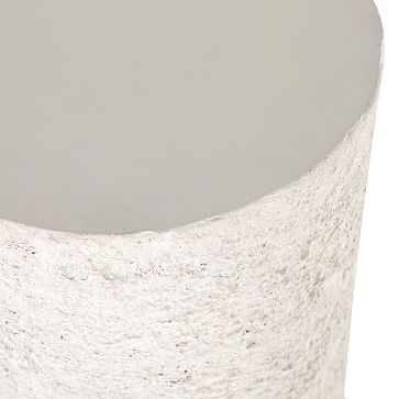 Rounded Outdoor Concrete Side Table - Image 3
