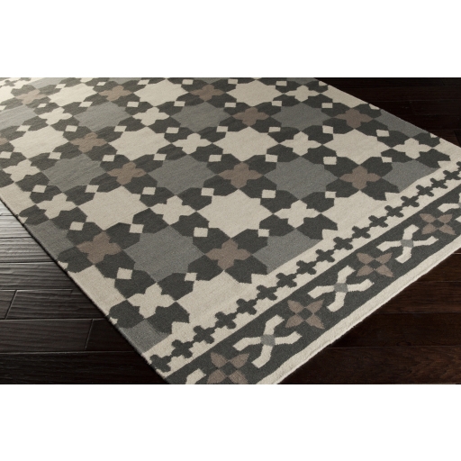 Frontier Black Indoor 2' x 3' Handmade Rug - Image 1