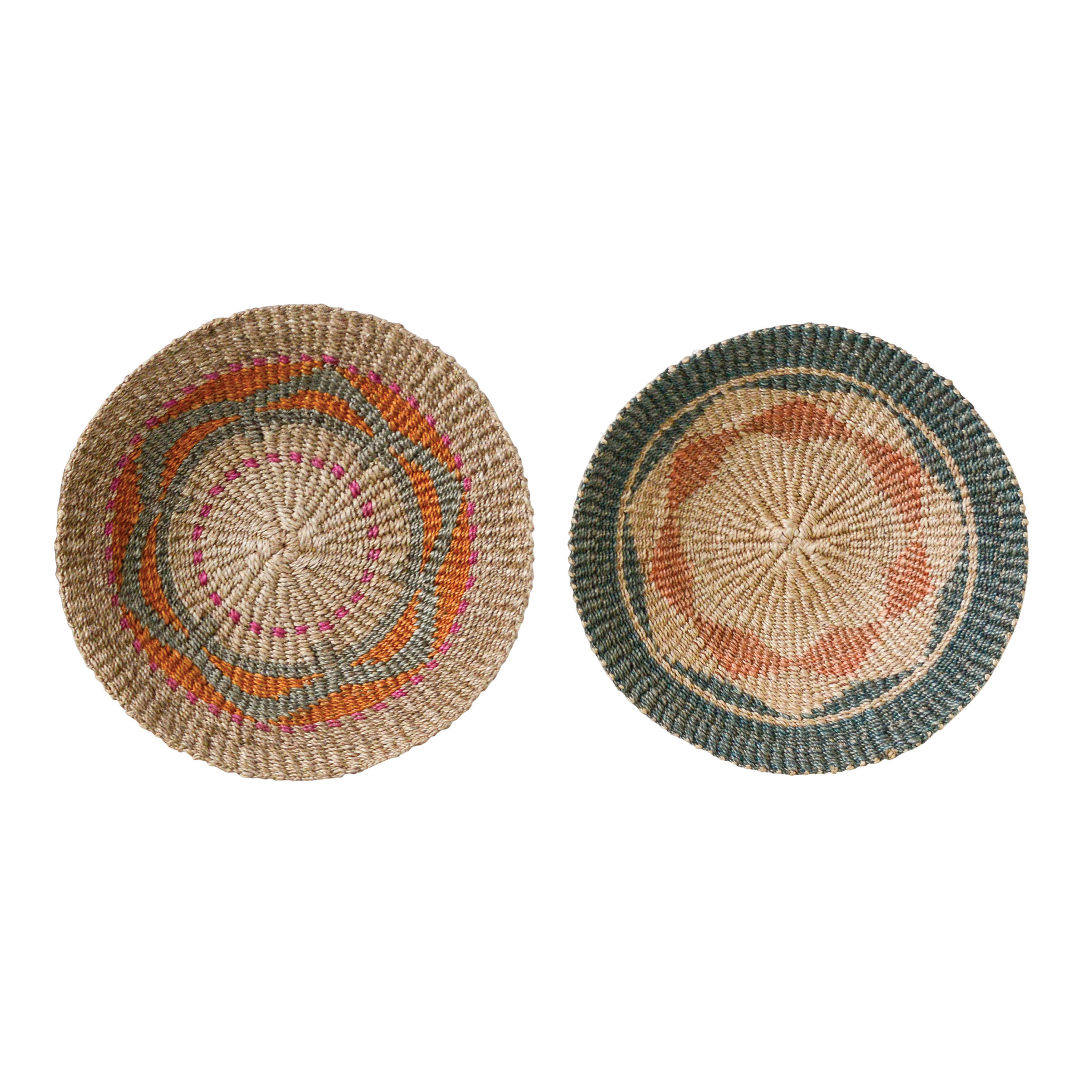Handwoven Abaca Wall Baskets (Set of 2 Styles) - Image 0