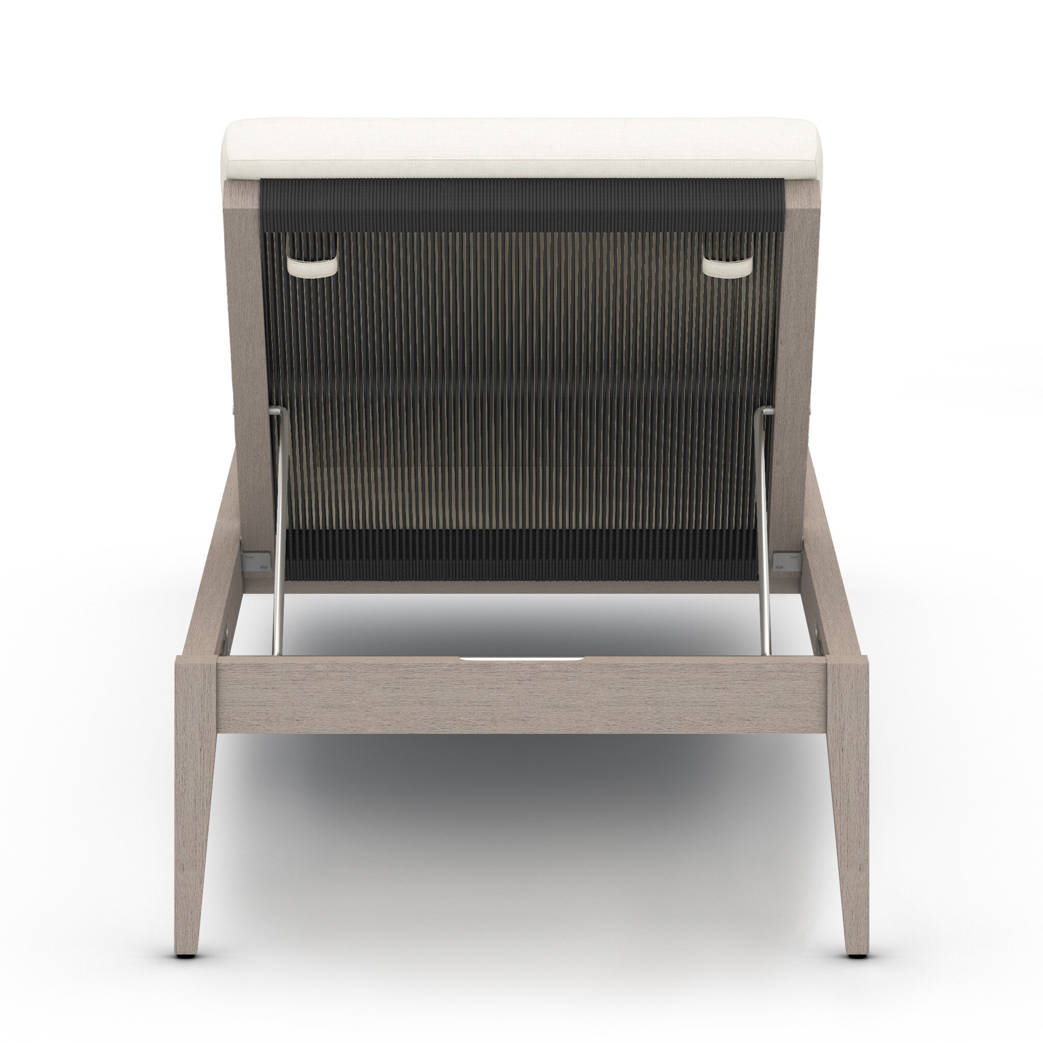 Sherwood Outdoor Chaise, Weathered Grey - Venao Ivory - Image 4